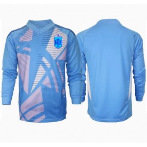 Espanja Maalivahti Jalkapallovaatteet Kotipaita EM-Kisat 2024 Pitkähihainen